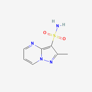 molecular formula C7H8N4O2S B13628849 2-Methylpyrazolo[1,5-a]pyrimidine-3-sulfonamide 