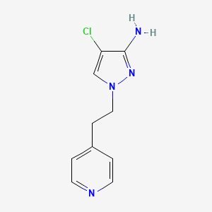 4-Chloro-1-(2-(pyridin-4-yl)ethyl)-1h-pyrazol-3-amine