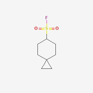 molecular formula C8H13FO2S B13628861 Spiro[2.5]octane-6-sulfonyl fluoride 