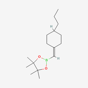 4,4,5,5-Tetramethyl-2-((4-propylcyclohexylidene)methyl)-1,3,2-dioxaborolane