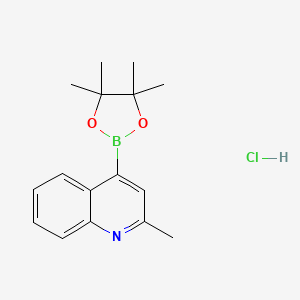 2-Methyl-4-(4,4,5,5-tetramethyl-1,3,2-dioxaborolan-2-yl)quinoline hydrochloride