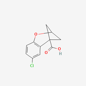 molecular formula C11H9ClO3 B13628918 4-Chloro-8-oxatricyclo[7.1.1.0,2,7]undeca-2,4,6-triene-1-carboxylic acid 