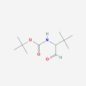 tert-butyl N-(3,3-dimethyl-1-oxobutan-2-yl)carbamate