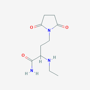 4-(2,5-Dioxopyrrolidin-1-yl)-2-(ethylamino)butanamide