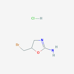 5-(Bromomethyl)-4,5-dihydro-1,3-oxazol-2-aminehydrochloride