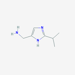 molecular formula C7H13N3 B13628972 (2-Isopropyl-1h-imidazol-4-yl)methanamine 