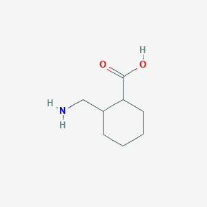 molecular formula C8H15NO2 B13628989 2-(Aminomethyl)cyclohexanecarboxylic acid 