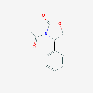 molecular formula C11H11NO3 B136290 (4R)-3-Acetyl-4-phenyl-1,3-oxazolidin-2-one CAS No. 154669-73-5