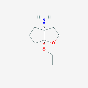 (3AR,6aS)-6a-ethoxyhexahydro-3aH-cyclopenta[b]furan-3a-amine