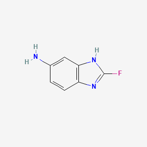 molecular formula C7H6FN3 B13629037 2-Fluoro-1H-benzo[d]imidazol-5-amine 