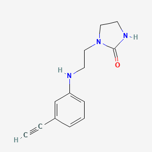 1-{2-[(3-Ethynylphenyl)amino]ethyl}imidazolidin-2-one