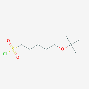 molecular formula C9H19ClO3S B13629054 5-(Tert-butoxy)pentane-1-sulfonyl chloride 