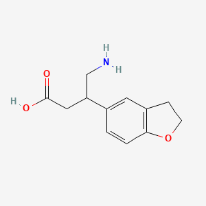 4-Amino-3-(2,3-dihydrobenzofuran-5-yl)butanoic acid