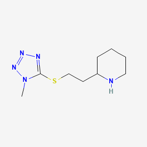 2-(2-((1-Methyl-1h-tetrazol-5-yl)thio)ethyl)piperidine