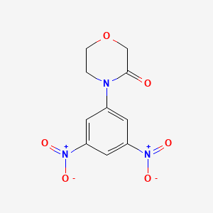 molecular formula C10H9N3O6 B13629107 4-(3,5-Dinitrophenyl) morpholin-3-one 