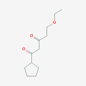 1-Cyclopentyl-5-ethoxypentane-1,3-dione