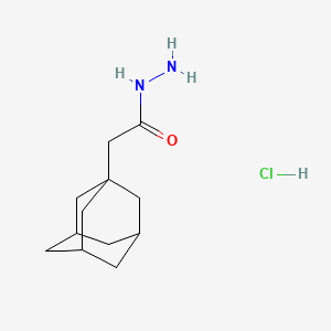 molecular formula C12H21ClN2O B13629115 2-(Adamantan-1-yl)acetohydrazide hydrochloride 