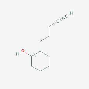 2-(Pent-4-yn-1-yl)cyclohexan-1-ol