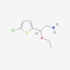 2-(5-Chlorothiophen-2-yl)-2-ethoxyethan-1-amine