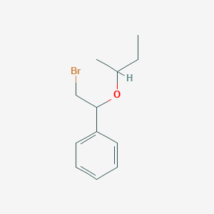 molecular formula C12H17BrO B13629157 alpha-(Bromomethyl)benzyl sec-butyl ether CAS No. 21269-99-8