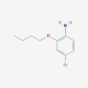 molecular formula C10H14BrNO B13629164 4-Bromo-2-butoxyaniline 