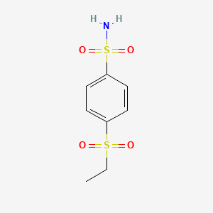 molecular formula C8H11NO4S2 B13629191 4-(Ethylsulfonyl)benzenesulfonamide 