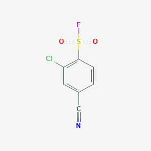 2-Chloro-4-cyanobenzene-1-sulfonyl fluoride