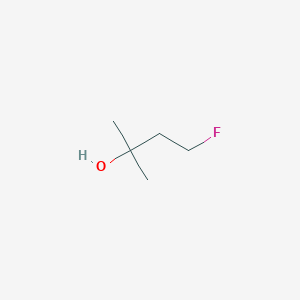 molecular formula C5H11FO B13629280 4-Fluoro-2-methylbutan-2-ol 