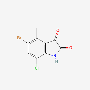 5-Bromo-7-chloro-4-methylindoline-2,3-dione