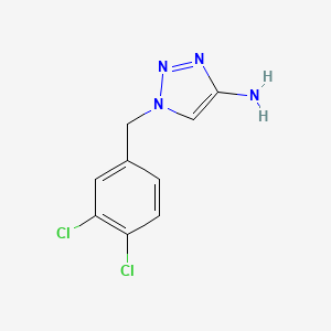 molecular formula C9H8Cl2N4 B13629298 1-(3,4-Dichlorobenzyl)-1h-1,2,3-triazol-4-amine 