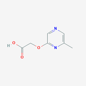 molecular formula C7H8N2O3 B13629313 2-[(6-Methylpyrazin-2-yl)oxy]acetic acid CAS No. 2172159-38-3