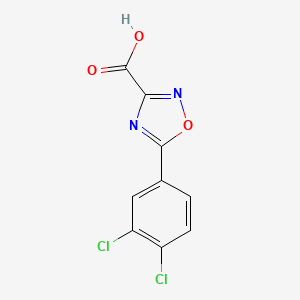 molecular formula C9H4Cl2N2O3 B13629338 5-(3,4-Dichlorophenyl)-1,2,4-oxadiazole-3-carboxylic acid 