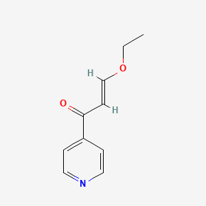 molecular formula C10H11NO2 B13629441 3-Ethoxy-1-(pyridin-4-yl)prop-2-en-1-one 