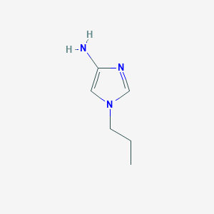 molecular formula C6H11N3 B13629460 1-Propyl-1h-imidazol-4-amine 