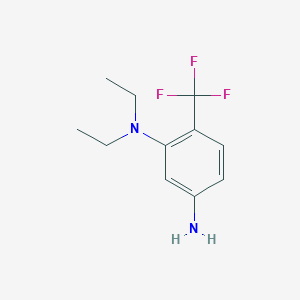 molecular formula C11H15F3N2 B13629483 N1,N1-diethyl-6-(trifluoromethyl)benzene-1,3-diamine 