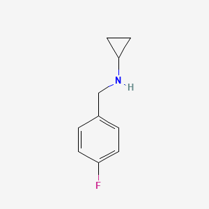 molecular formula C10H12FN B1362952 N-(4-氟苄基)环丙胺 CAS No. 625437-46-9