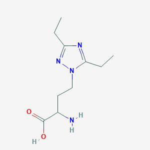 2-Amino-4-(3,5-diethyl-1h-1,2,4-triazol-1-yl)butanoic acid