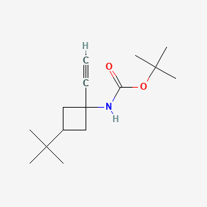 tert-butylN-(3-tert-butyl-1-ethynylcyclobutyl)carbamate