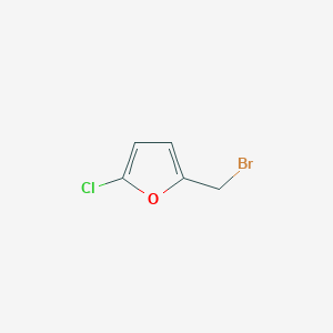 molecular formula C5H4BrClO B13629616 2-(Bromomethyl)-5-chlorofuran 