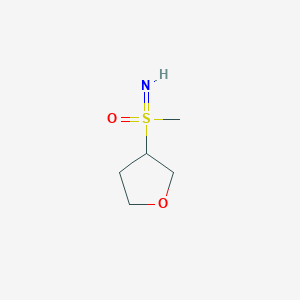 molecular formula C5H11NO2S B13629654 3-(S-Methylsulfonimidoyl)tetrahydrofuran 