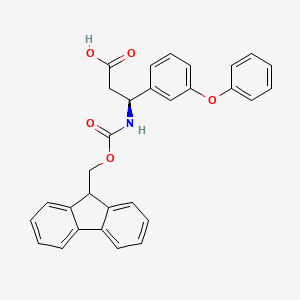 (3S)-3-({[(9H-fluoren-9-yl)methoxy]carbonyl}amino)-3-(3-phenoxyphenyl)propanoic acid