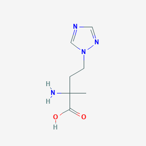 2-Amino-2-methyl-4-(1h-1,2,4-triazol-1-yl)butanoic acid