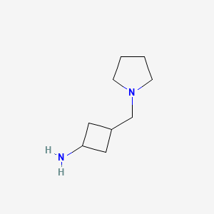 3-((Pyrrolidin-1-yl)methyl)cyclobutanamine