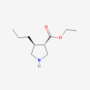 Rel-ethyl (3S,4S)-4-propylpyrrolidine-3-carboxylate