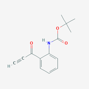 molecular formula C14H15NO3 B13629772 Tert-butyl n-[2-(prop-2-ynoyl)phenyl]carbamate 