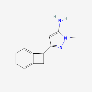 3-(Bicyclo[4.2.0]octa-1,3,5-trien-7-yl)-1-methyl-1h-pyrazol-5-amine