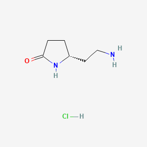 (5R)-5-(2-aminoethyl)pyrrolidin-2-one hydrochloride