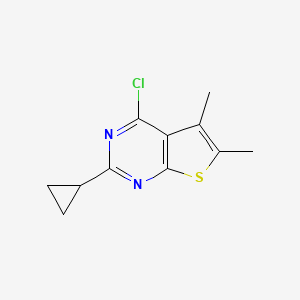 4-Chloro-2-cyclopropyl-5,6-dimethylthieno[2,3-d]pyrimidine