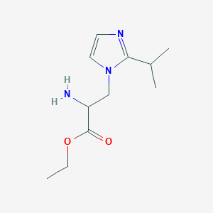 Ethyl 2-amino-3-(2-isopropyl-1h-imidazol-1-yl)propanoate