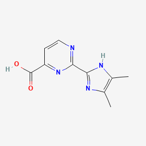 2-(4,5-dimethyl-1H-imidazol-2-yl)pyrimidine-4-carboxylic acid